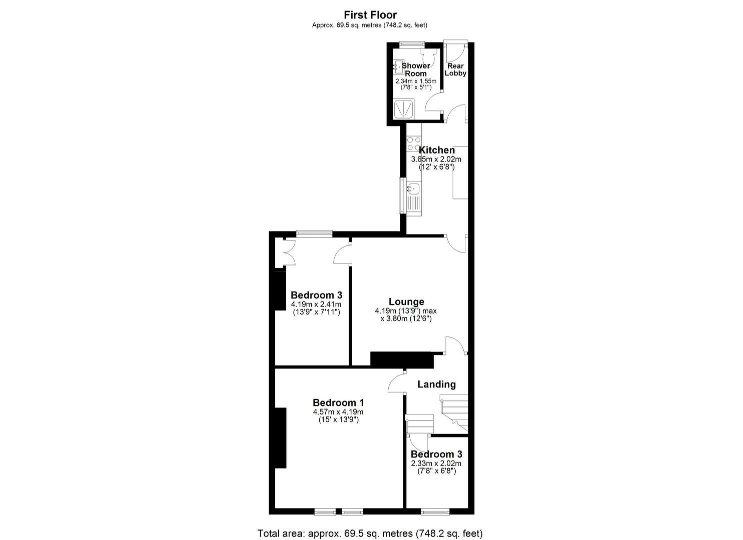 Floorplan.Waterloo Place, North Shields